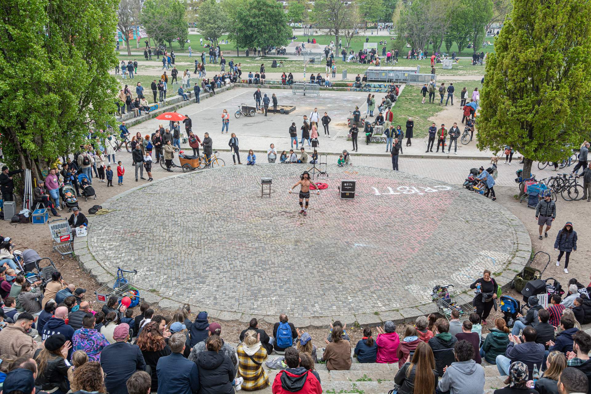 1 mei optreden Mauerpark Berlijn