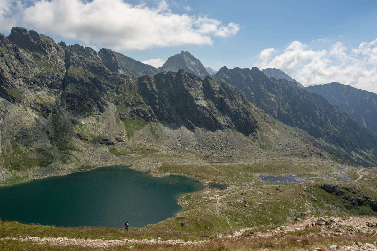 Blauw meer in de hoge Tatra Slowakije