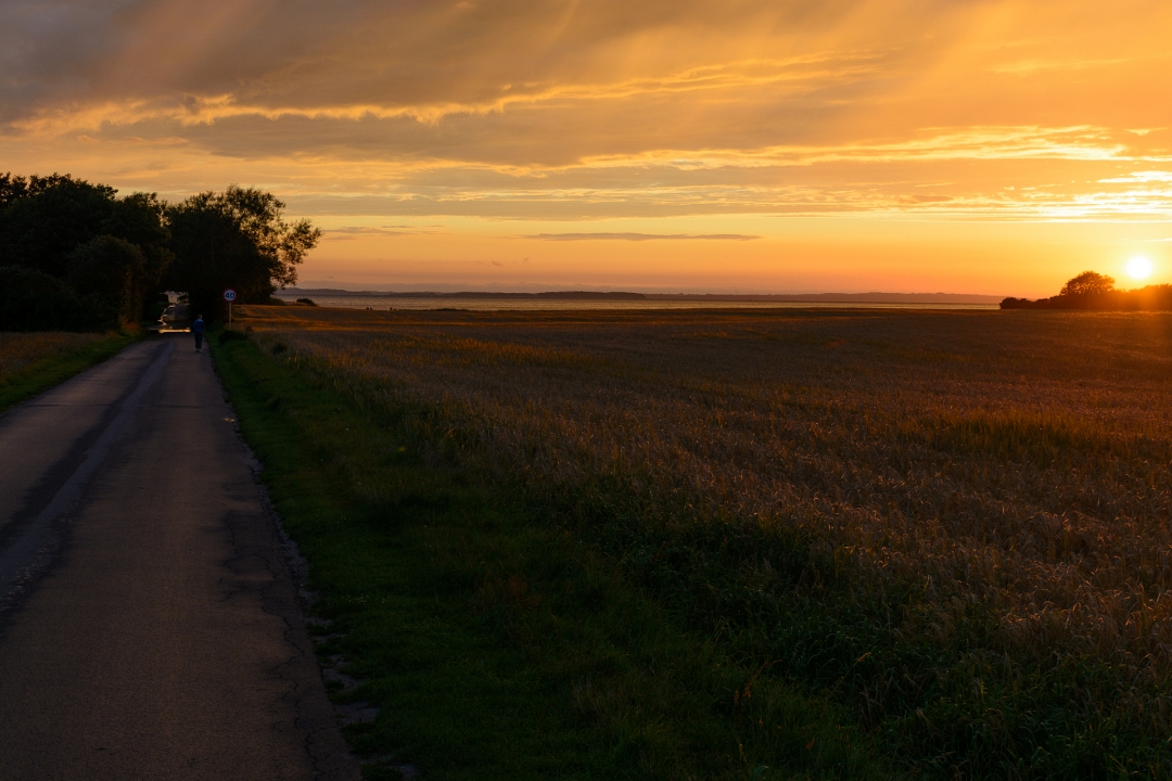 Zonsondergang aan de Oostzee