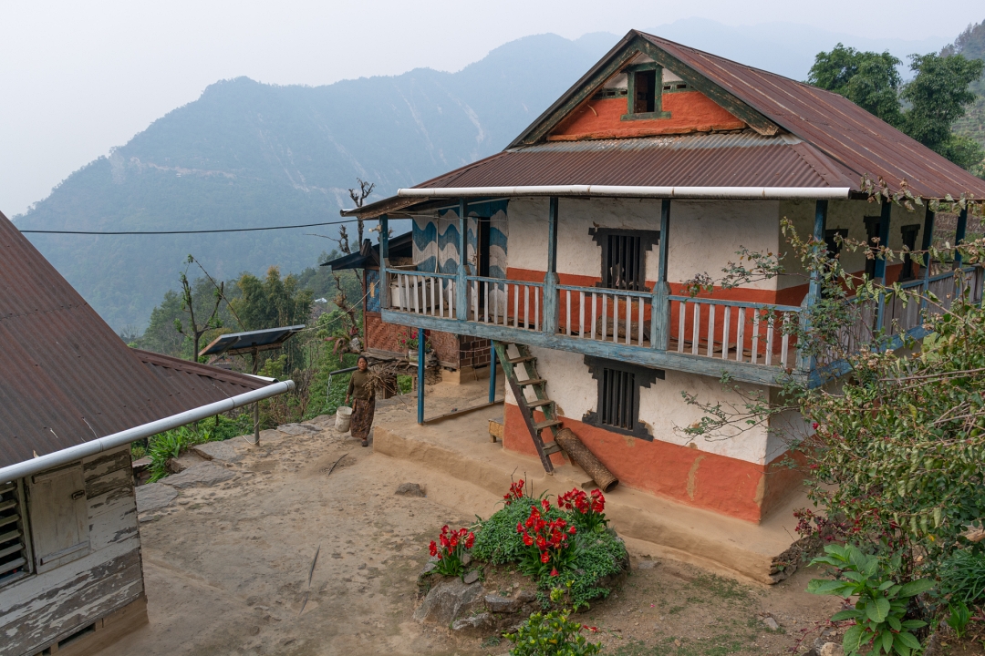 Lodge in traditioneel Nepalees huis