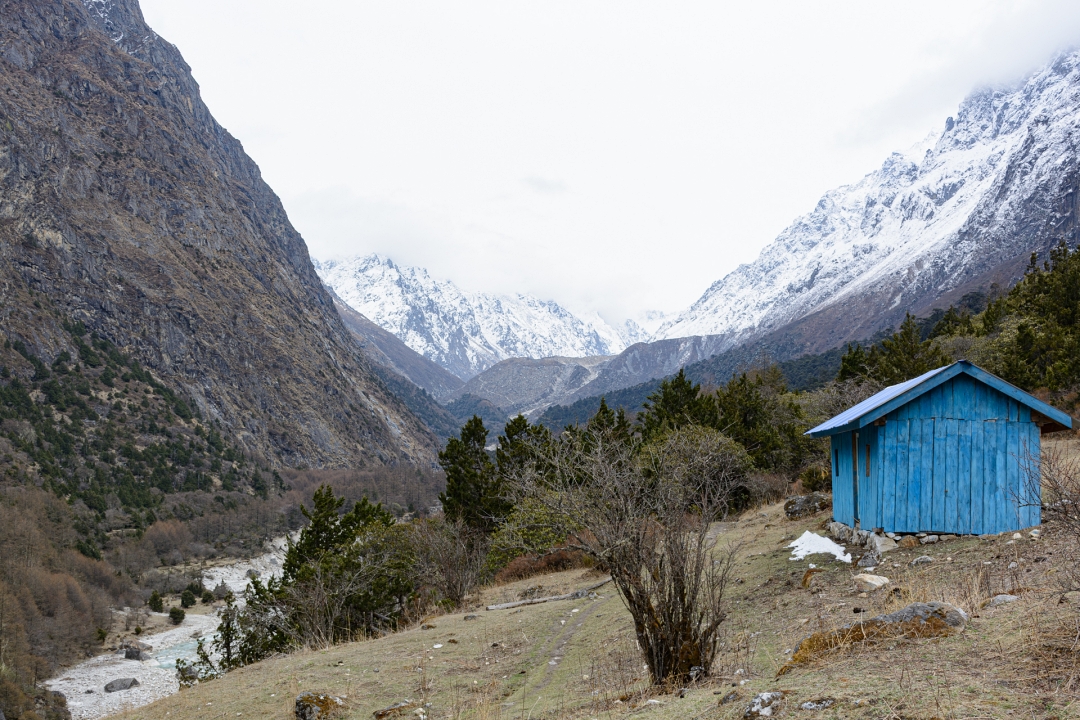 Ghunsa khola wandelpad